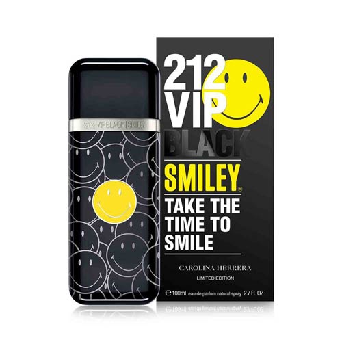 عطر کارولینا هررا 212 وی آی پی بلک اسمایلی